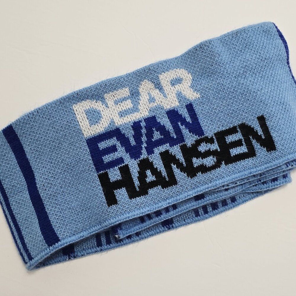 Dear Evan Hansen - 62" X 6"  Stripe Collection Scarf Blue